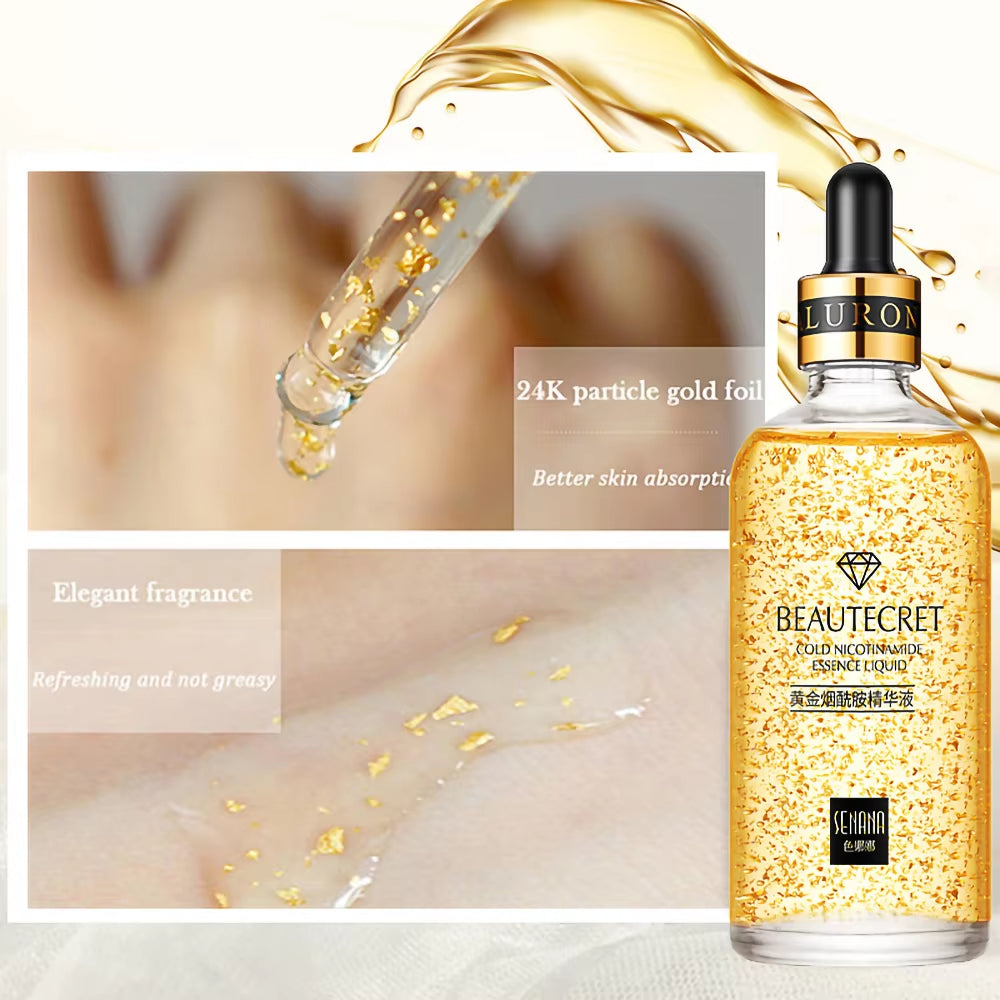 Skincare Set 24K Gold Niacinamide Face Serum anti Ageing Skin Products Remove Dark Circles Collagen Eye Cream Skin Care Kit